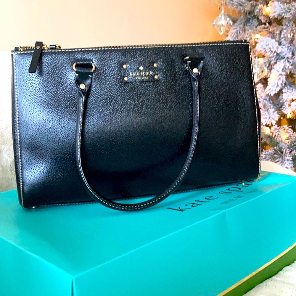 Kate Spade Purse Bag Black Leather ♠️